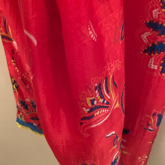 ANTIBES 100% SILK LARGE SCARF 70"X40" - Picture 5 of 16